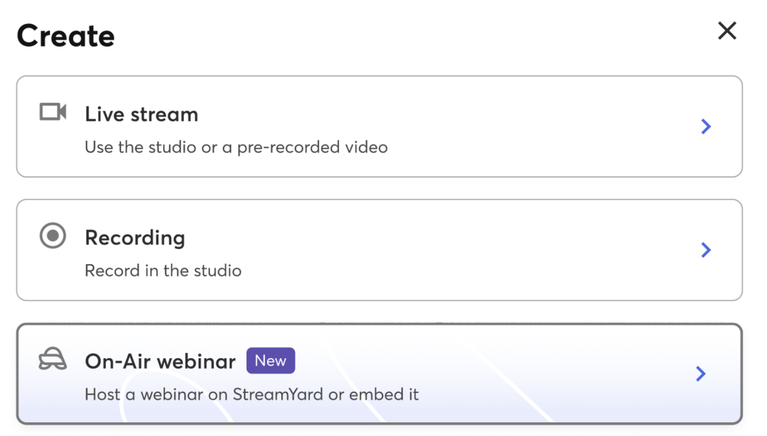 Stream to your own website with StreamYard On-Air