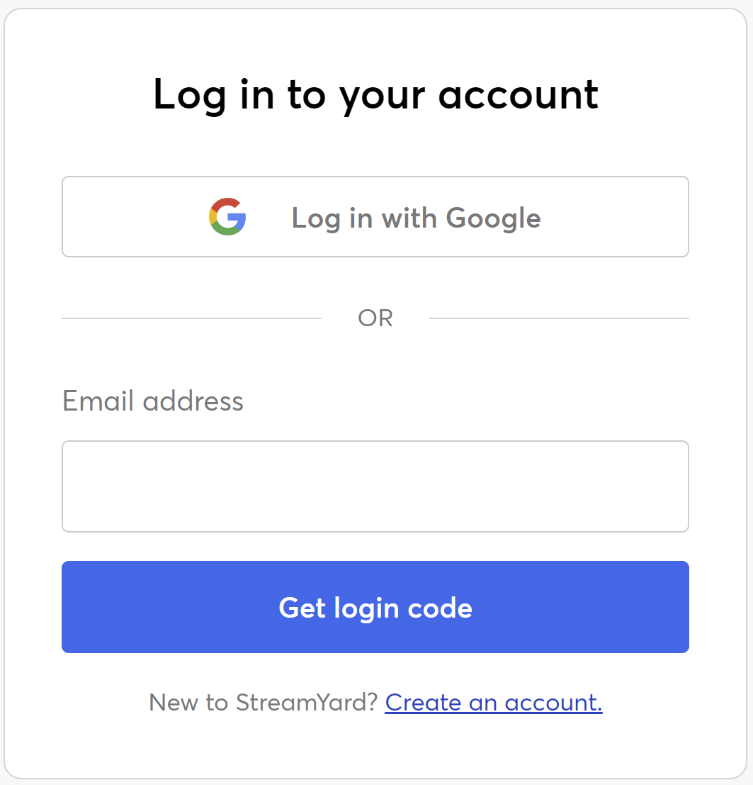 Log in