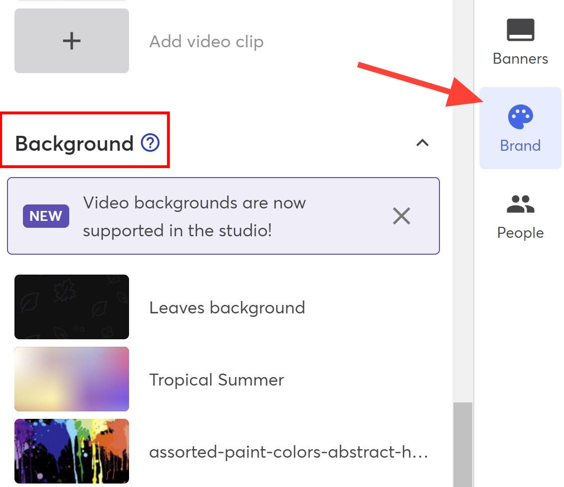 Video Backgrounds StreamYard Help Center