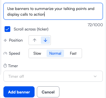 How to add Text Banners/Scrolling Tickers to your stream – StreamYard ...